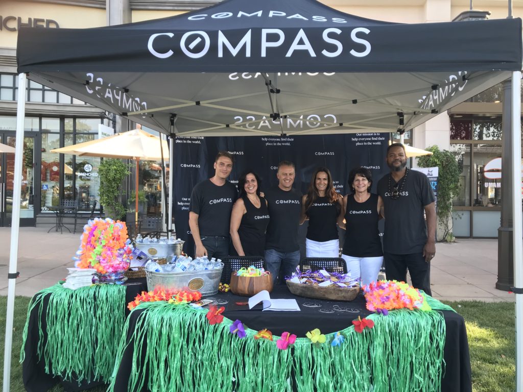 The Nicki & Karen Compass Real Estate team at The Lakes Movie night on the Lawn in Thousand Oaks