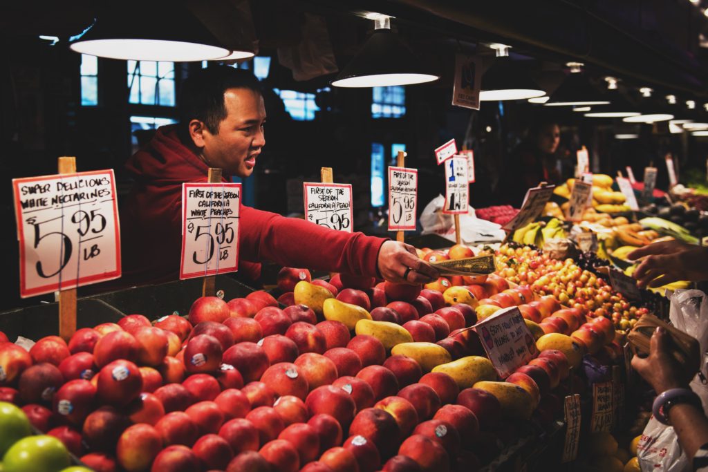 man vendor fruit