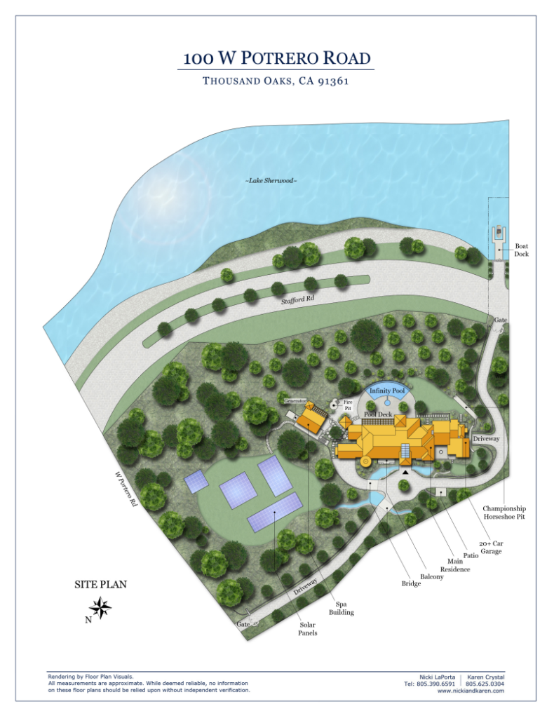 Villa del Lago Site Plan