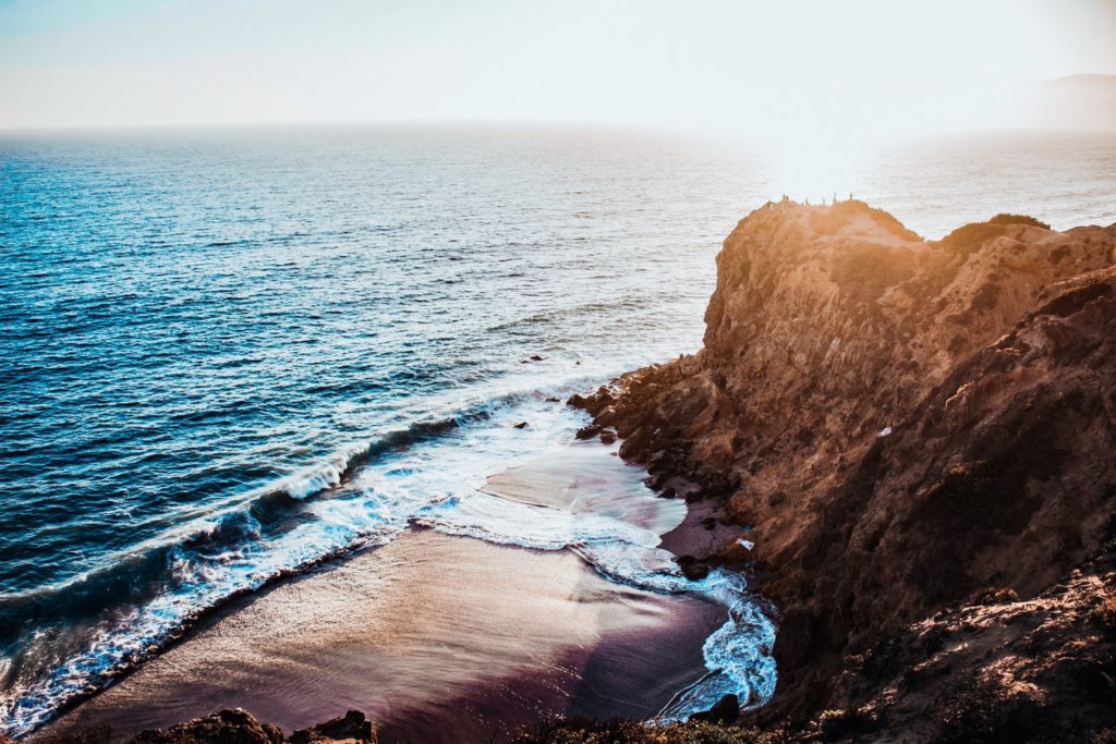 Malibu Beach Rock Formation