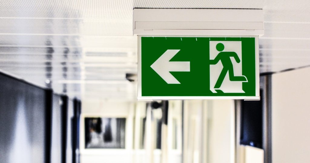 Safety Exit Sign