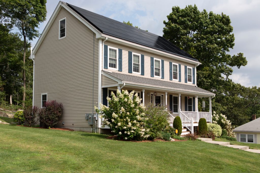 solar panels on home