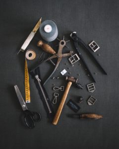 multiple tools on a table