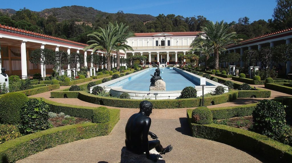 Getty villa courtyard