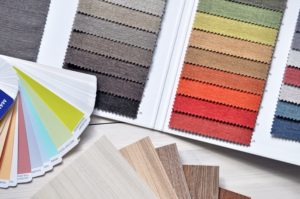 color palette with gradients for home design