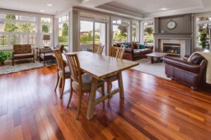 luxury home with hardwood floors