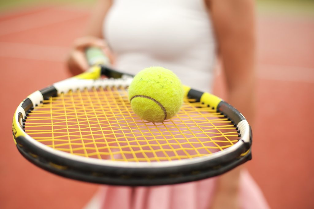 playing tennis at North Ranch Country