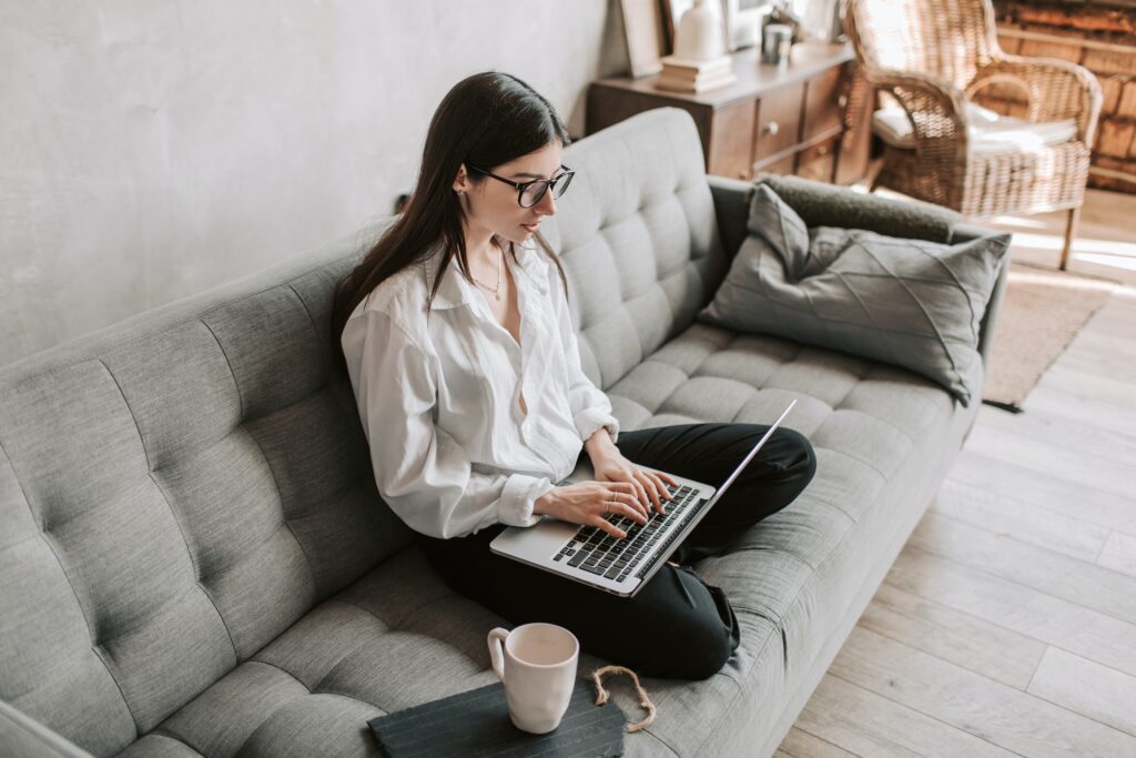 Woman on laptop