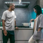Gen X couple cooking