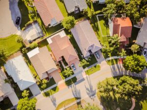 Neighborhood aerial view
