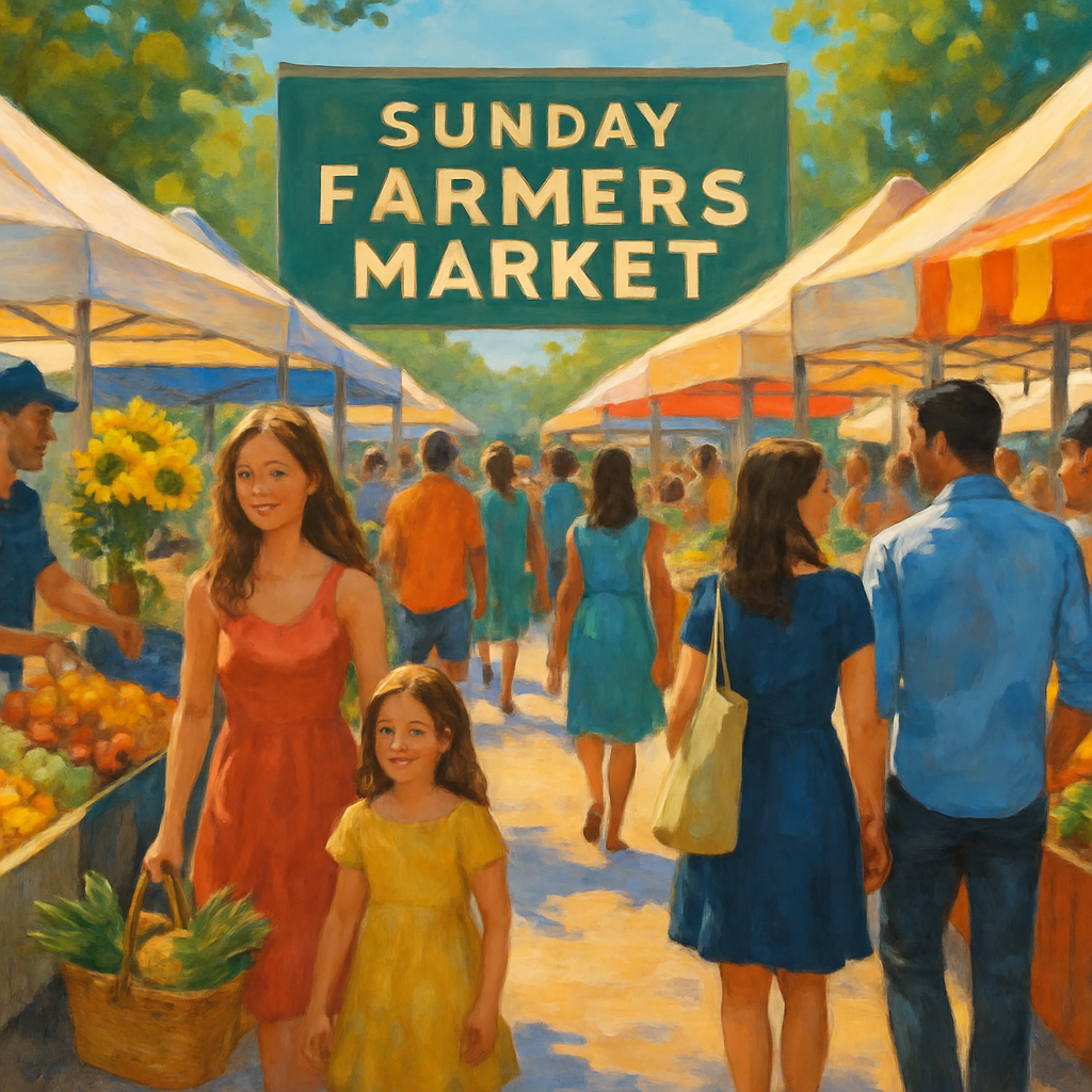 Farmers market painting