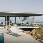 Modern Los Angeles home overlooking the city skyline