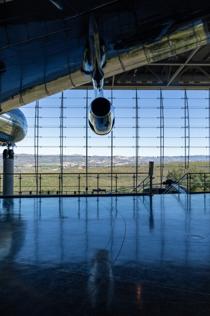 Air Force One on display at the Ronald Reagan Presidential Library in Simi Valley, CA